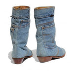 Heidi-Mode - Jeansstiefeletten mit kleinem Absatz