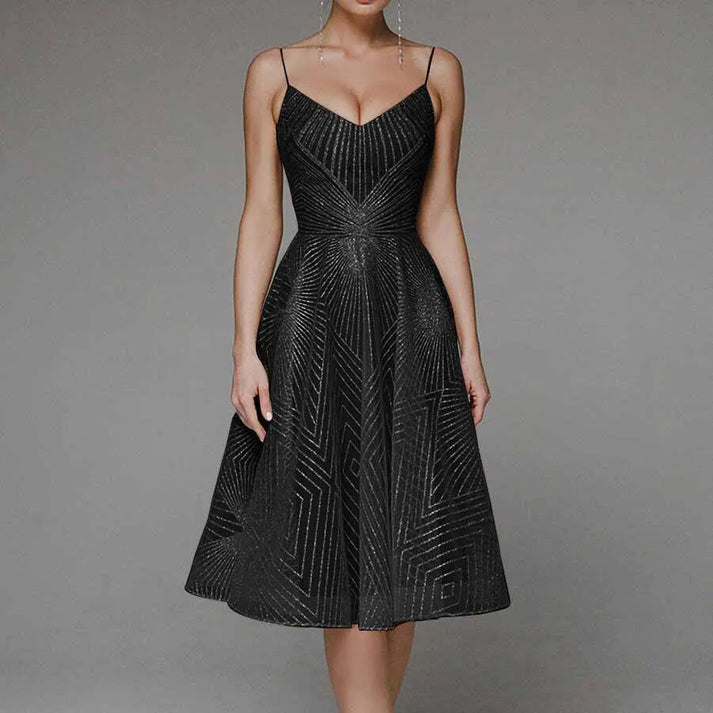 Elegantes Kleid mit Rückenausschnitt