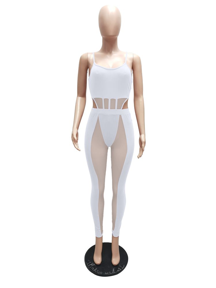 Heidi-Mode | Kollektion Von Mesh Bodysuit und Hosen Satzs