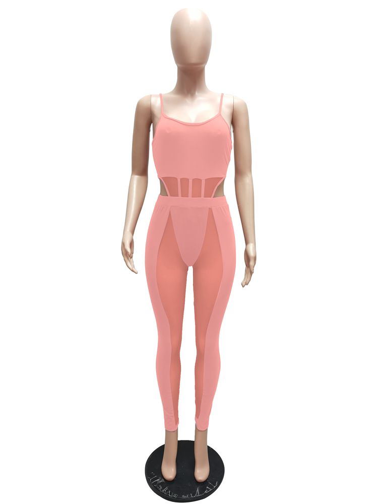 Heidi-Mode | Kollektion Von Mesh Bodysuit und Hosen Satzs