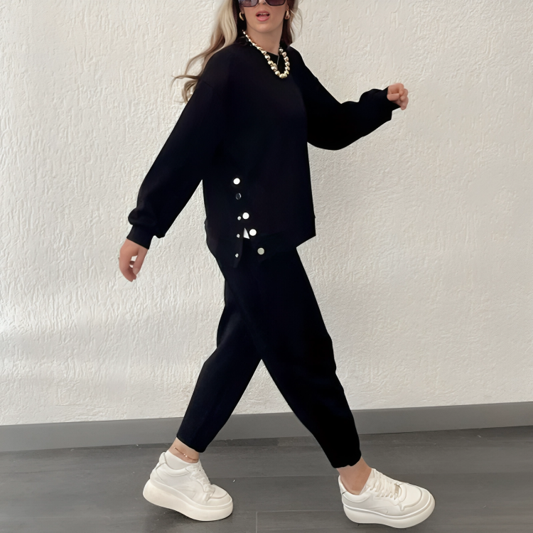 Heidi-Mode | Retro Oversize Trainings- & Trainingsanzug für Frauen