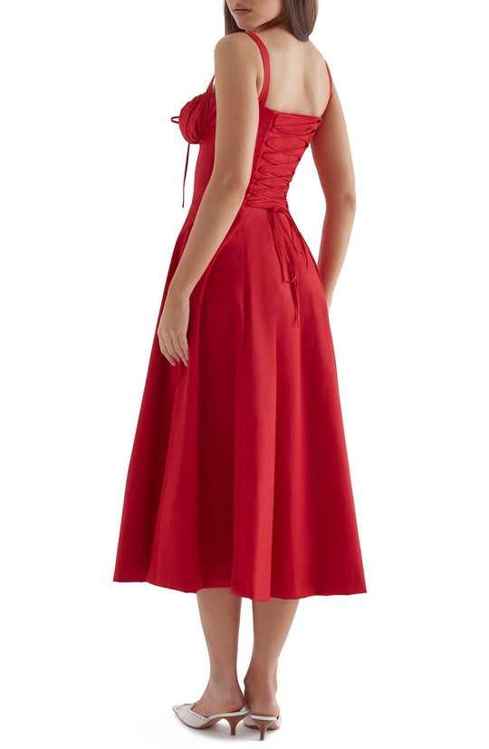 Heidi-Mode | Langes Blumen Korsett Kleid