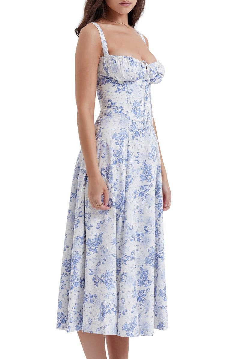 Heidi Bustierkleid mit farbenfrohem Druck