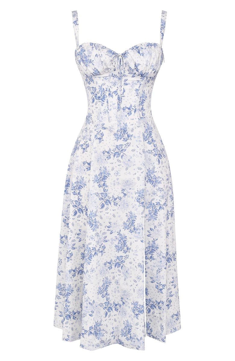 Heidi-Mode | Blumen Kleid mit Korsett