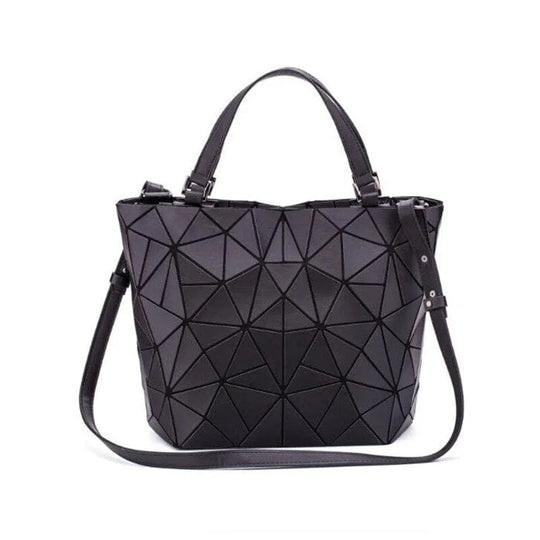 Heidi-Mode | Tasche Geometrisches Muster Blau Funktional für Die Moderne Frau