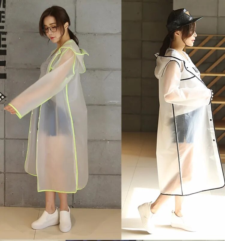 Heidi-Mode | Transparenter Regenmantel für Damen