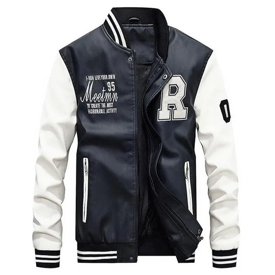 Heidi-Mode | Leder Baseballjacke Im Amerikanischen Stil