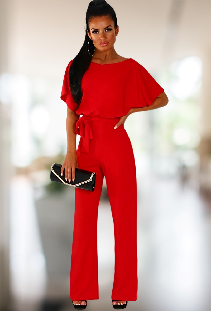 Stilvoller Jumpsuit mit Ärmeln für Elegante Auftritte