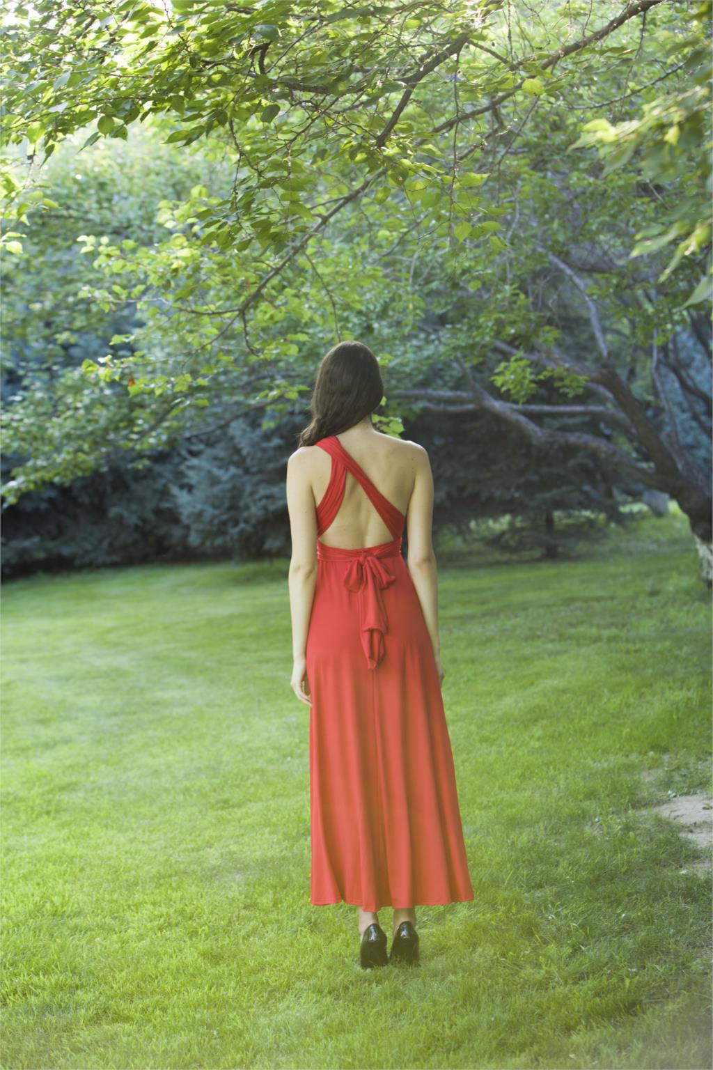 Heidi-Mode | Mehrweg Wickel Umwandlungs Boho Maxi Lange Kleider - multi Stile/farben