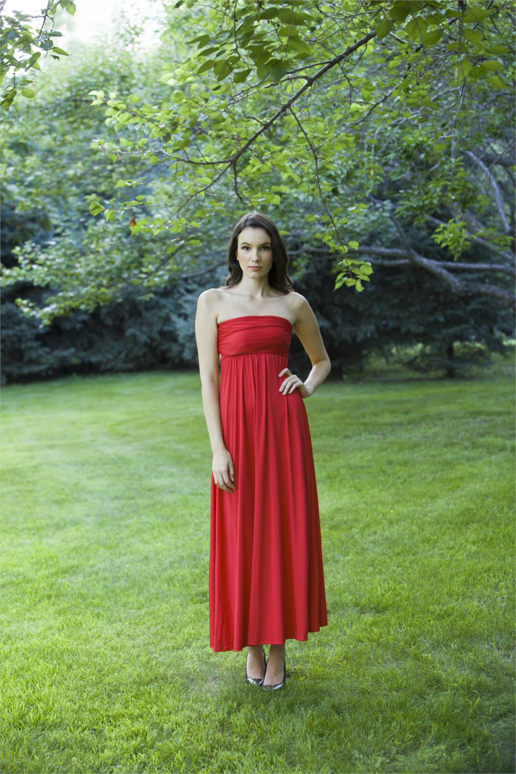 Heidi-Mode | Mehrweg Wickel Umwandlungs Boho Maxi Lange Kleider - multi Stile/farben