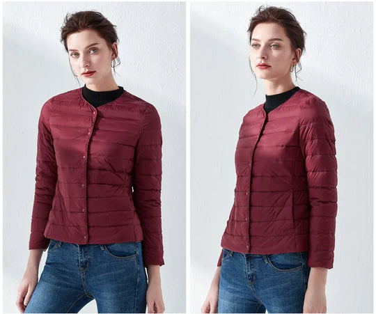 Leichte und warme Winterjacke für Damen