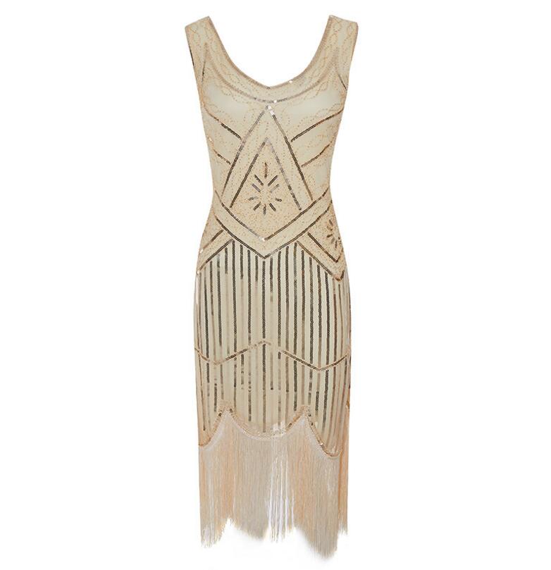 Heidi-Mode | Vintage Kleid 20Er Jahre Beige