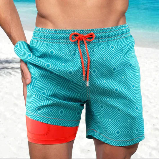 Heidi-Mode | Schwarze Flamingo Aquaflex Badeshorts