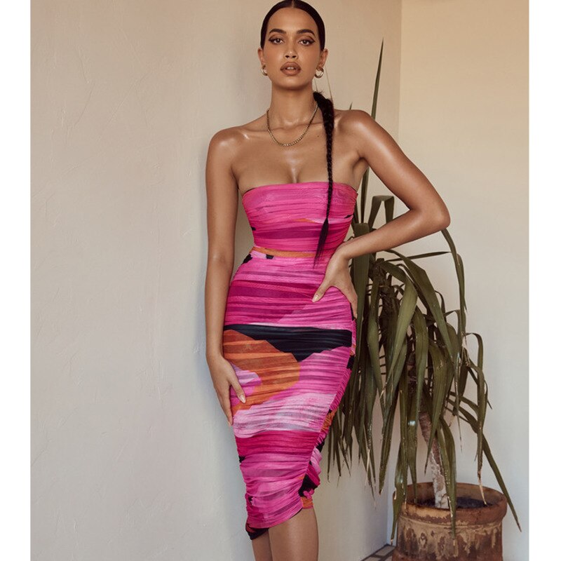 Heidi-Mode | Eng Anliegend Schulterfreies Abendkleid