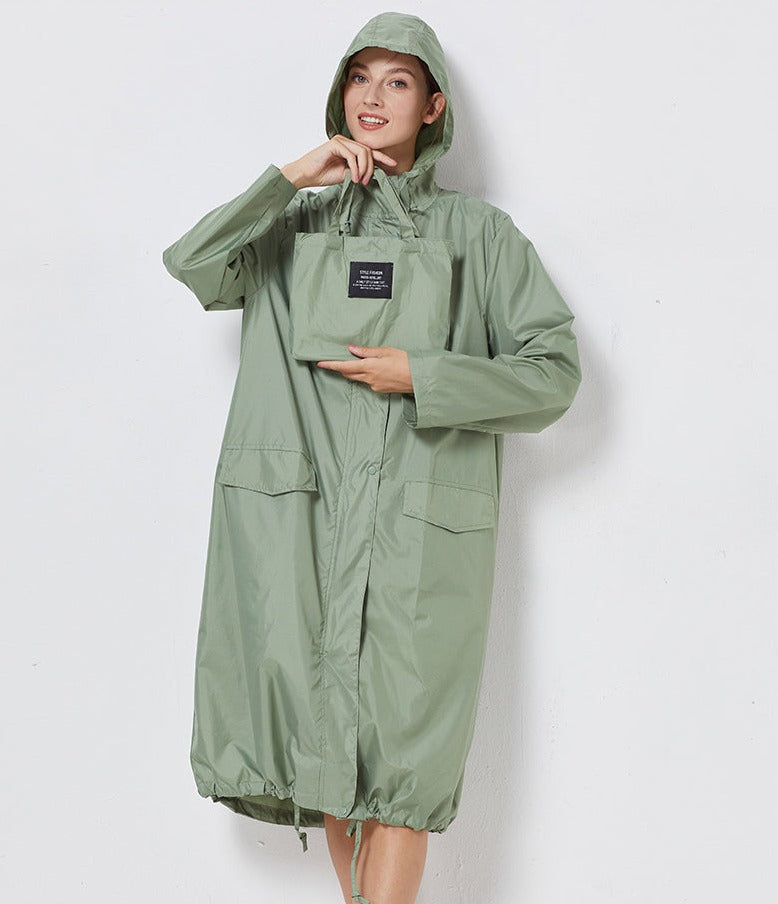 Heidi-Mode - Robuster Regenmantel mit Kapuze für Damen
