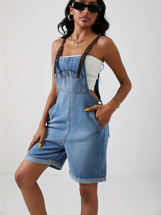 Heidi-Mode | Trendy Denim Latzhose mit Coolen Details