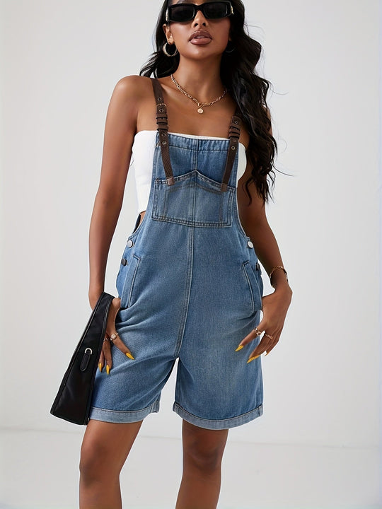 Heidi-Mode | Trendy Denim Latzhose mit Coolen Details