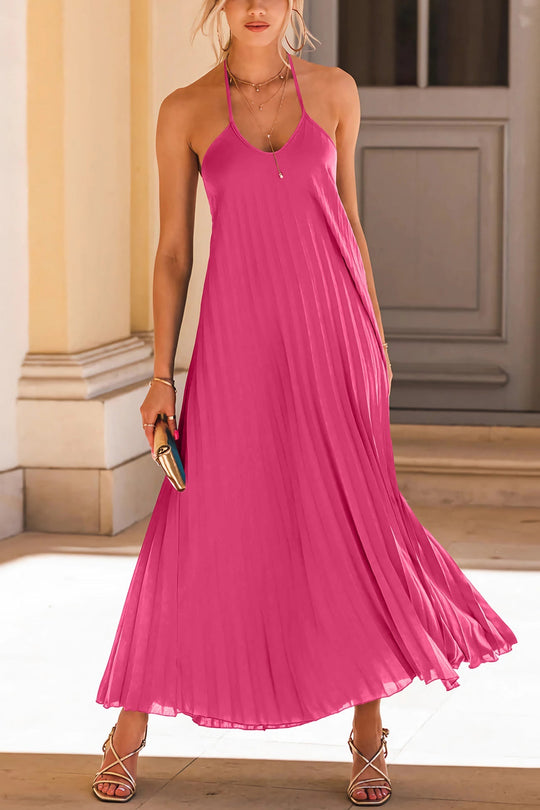 Heidi-Mode | Halsband Plissee A-Linie Kleid