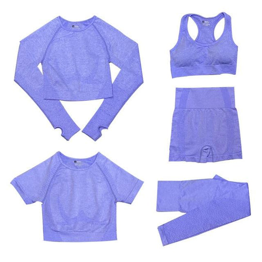 delige Sport Set | Damen Tops und Sportleggings mit hoher Taille