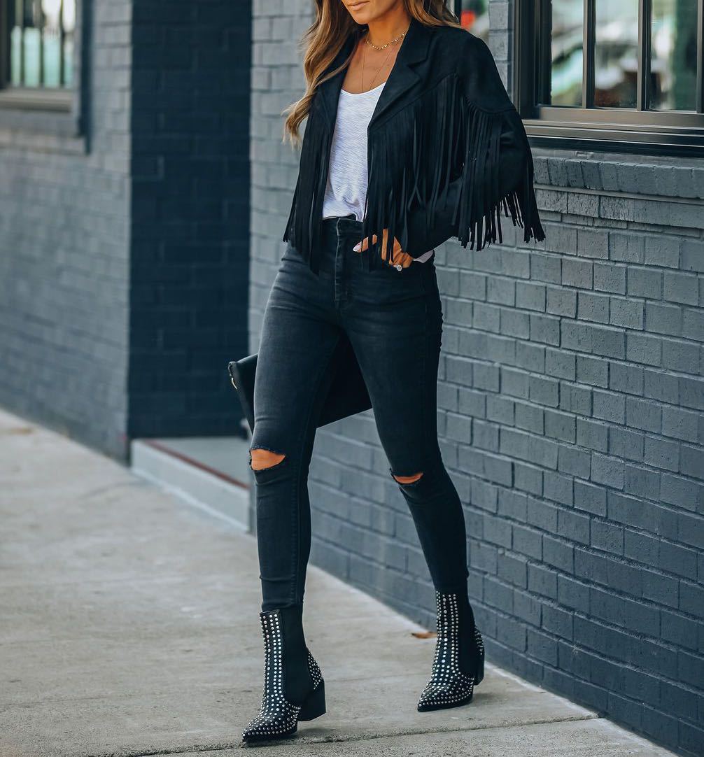 Heidi-Mode | Trendige Fransenjacke für Damen