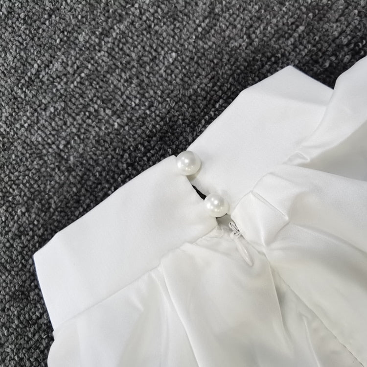 Heidi-Mode | Glänzende Wickel Langarm Rüschen Bandage Kleider