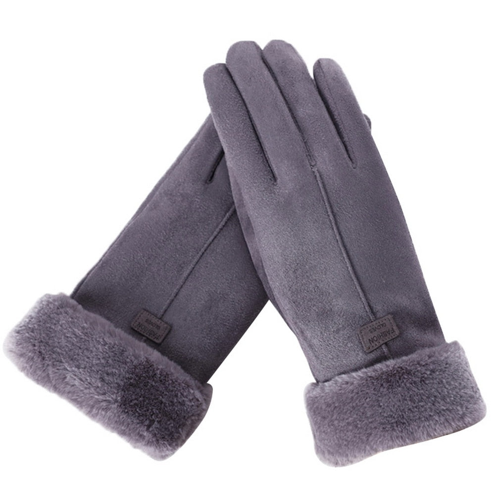 Heidi-Mode - Schicke und Stilvolle Winter Furry Handschuhe für Frauen