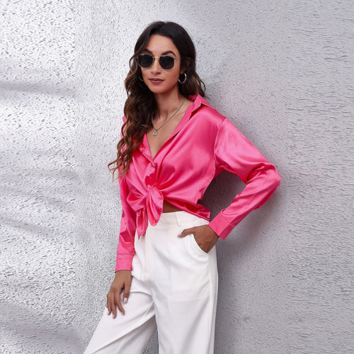 Heidi-Mode | Schimmerndes Satin Kleid Damen
