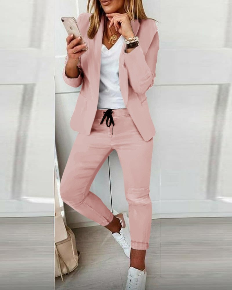 Xyla️ - Elegantes Blazer-Set [Blazer+Hose]