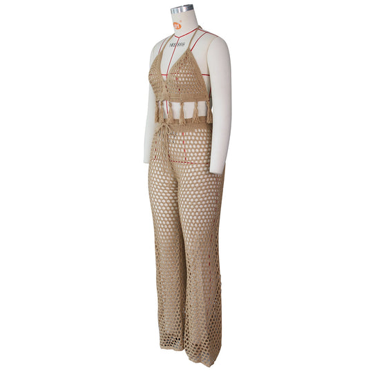 Heidi-Mode | Gestrickte Halterlose Bh- und Hosen-Sets