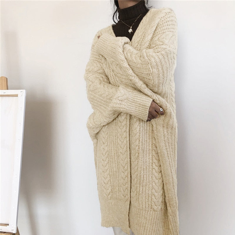 Heidi-Mode | Einheitsgröße Wolle Strickjacke für Frauen
