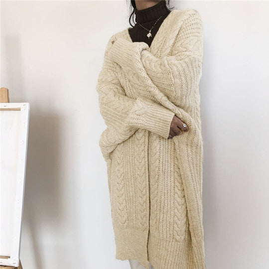 Heidi-Mode | Einheitsgröße Wolle Strickjacke für Frauen