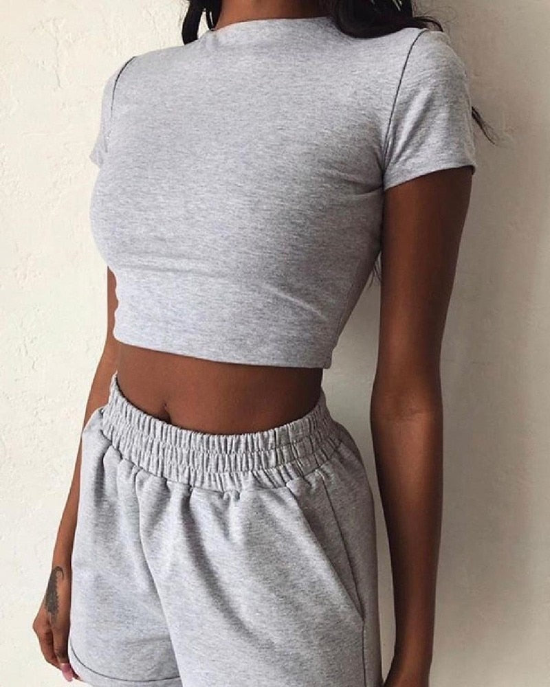 Heidi-Mode | 2-Teiliges Damen-Sportset, Fitnessstudio, Laufen