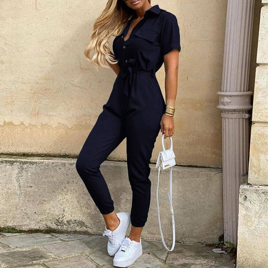 Heidi-Mode | Stilvolles Colbelte Jumpsuit