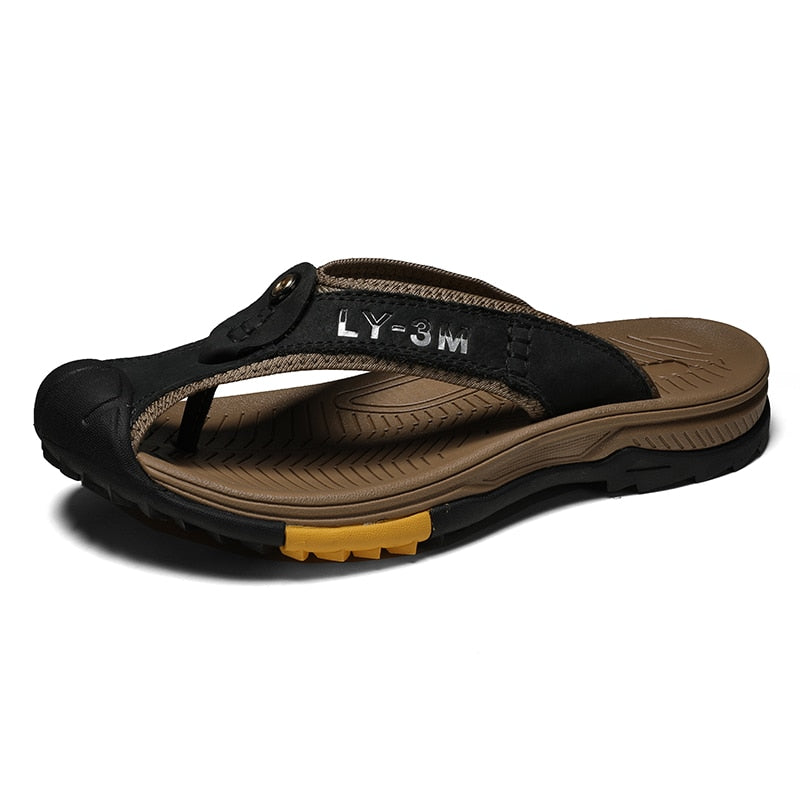 Heidi-Mode | Leder Herrensandalen