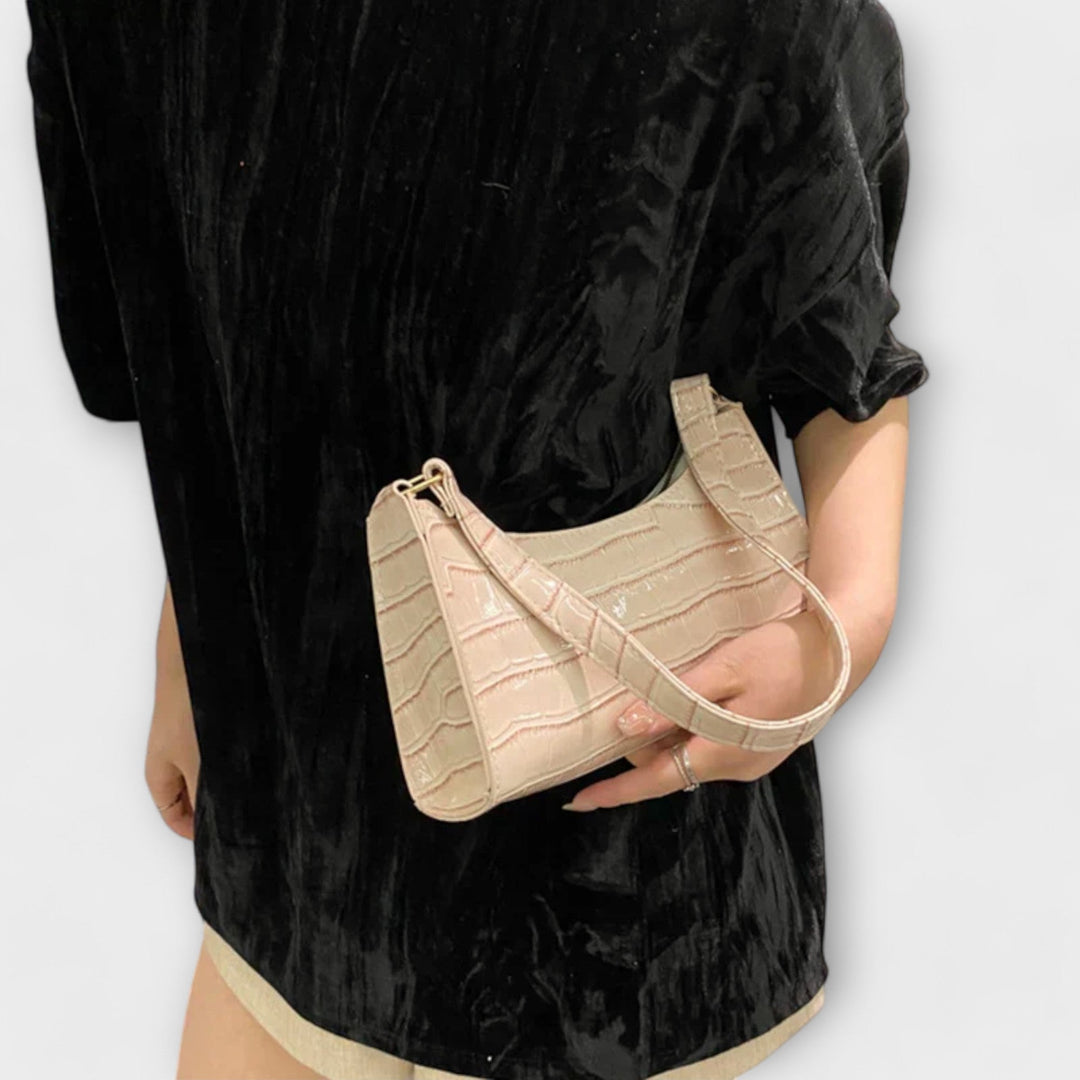 Heidi-Mode | Glänzende Lederhandtasche