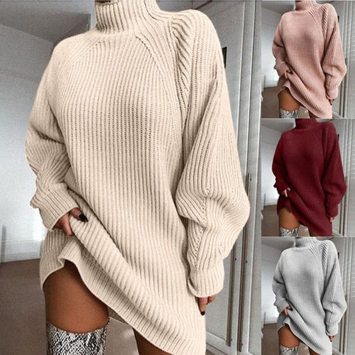 Heidi-Mode - Winter lange Pullover Damenmode
