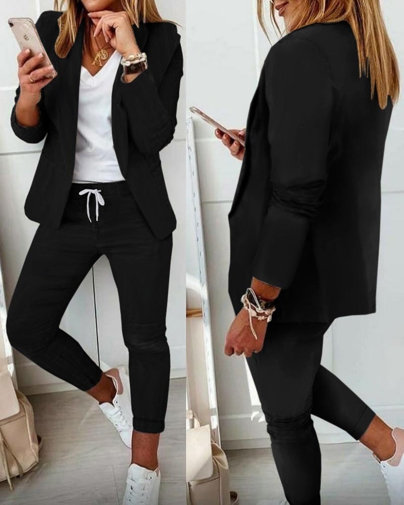 Xyla️ - Elegantes Blazer-Set [Blazer+Hose]