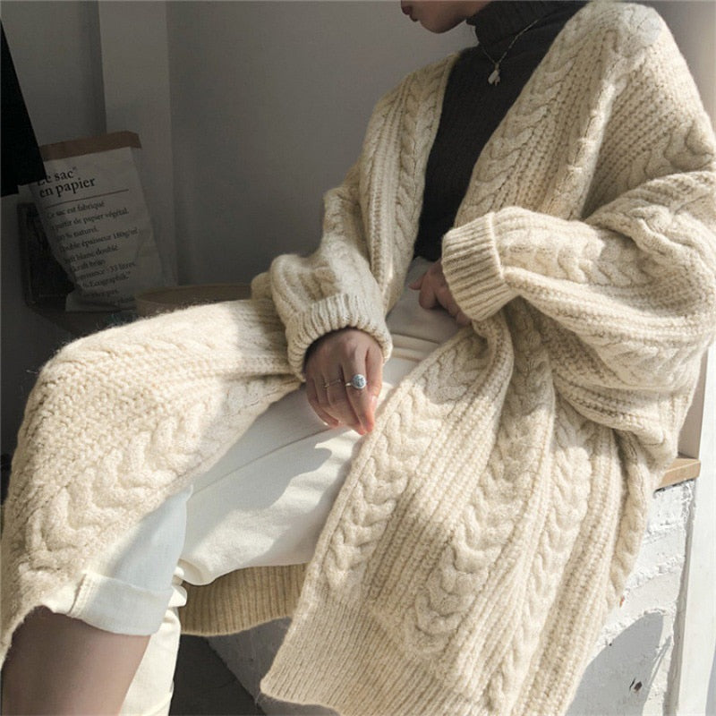 Heidi-Mode | Einheitsgröße Wolle Strickjacke für Frauen