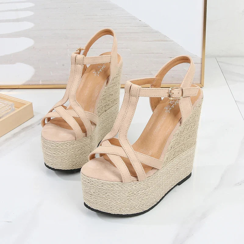 Heidi-Mode | Plateau High Heels Sandale