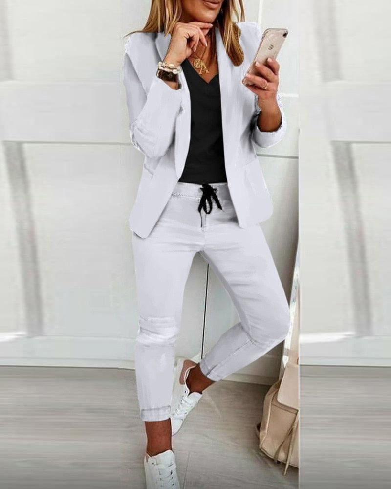 Xyla️ - Elegantes Blazer-Set [Blazer+Hose]