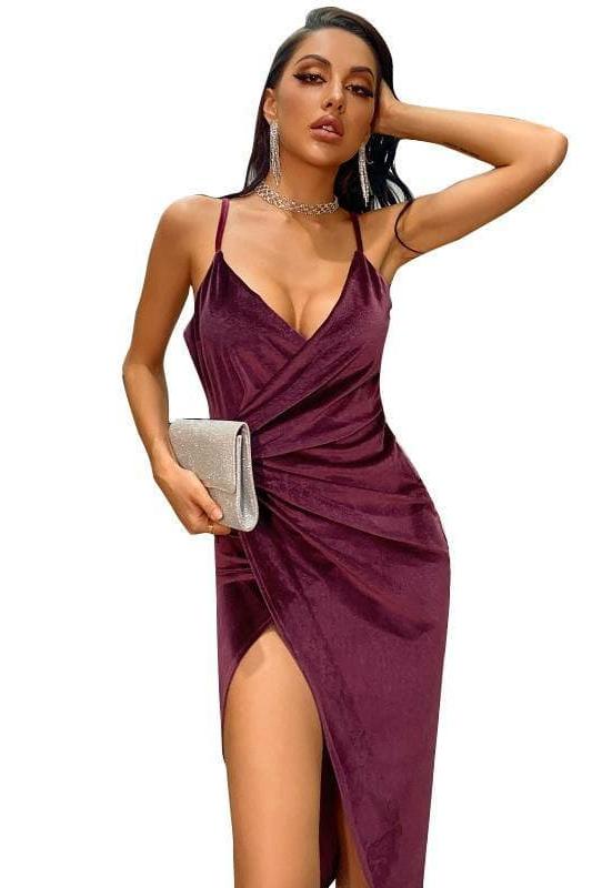 Heidi-Mode | Halter Reflective Smooth Elegant Club Kleid