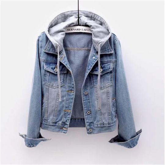 Heidi-Mode | Denim Femme Avec Capuche Amovible