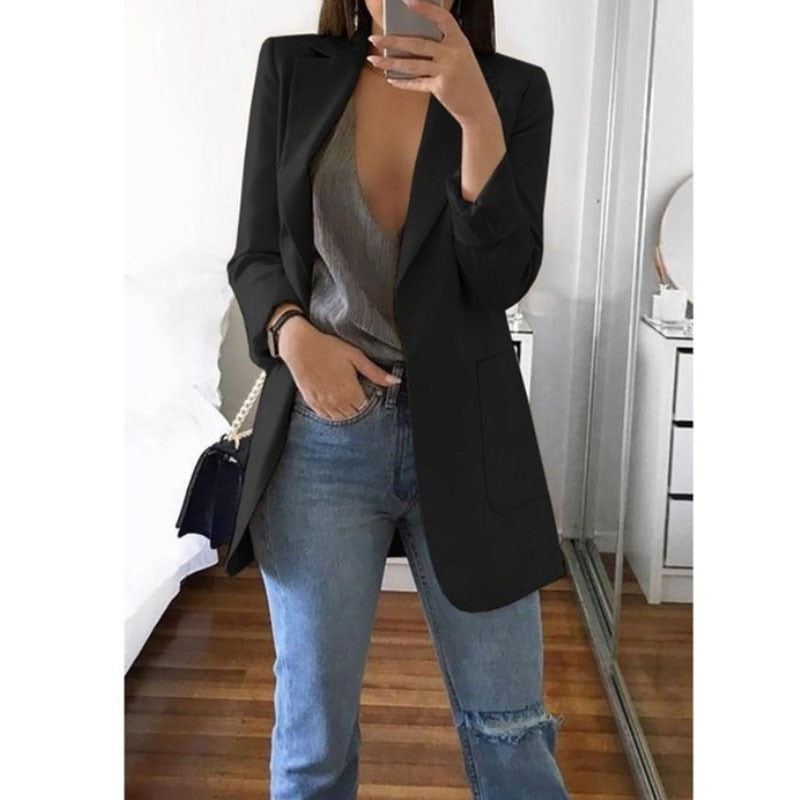 Heidi-Mode | Blazer - Damen - Eleganter Blazer aus hochwertigen Stoff mit taillierter Passform und modernem Stil