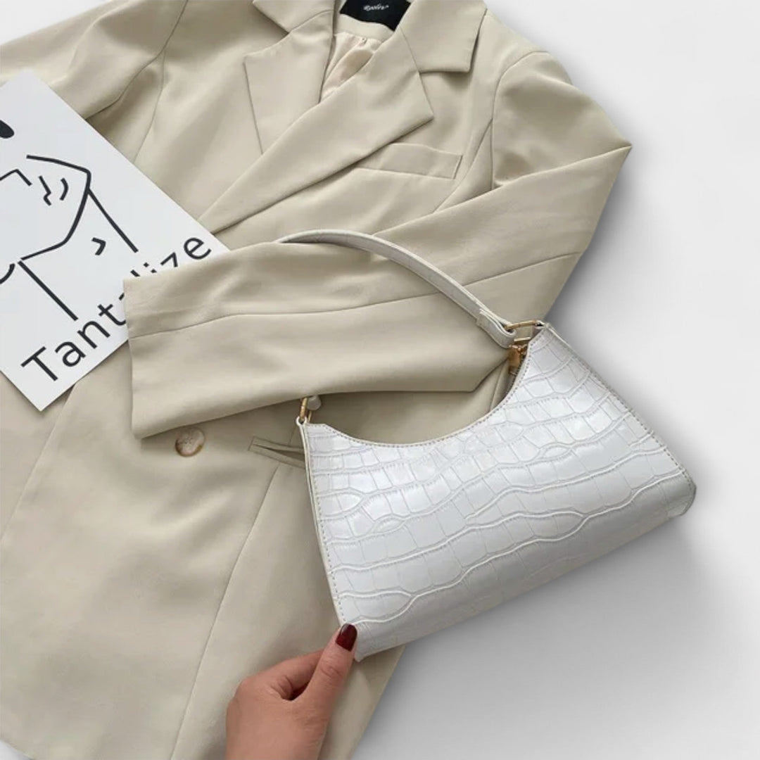 Heidi-Mode | Glänzende Lederhandtasche