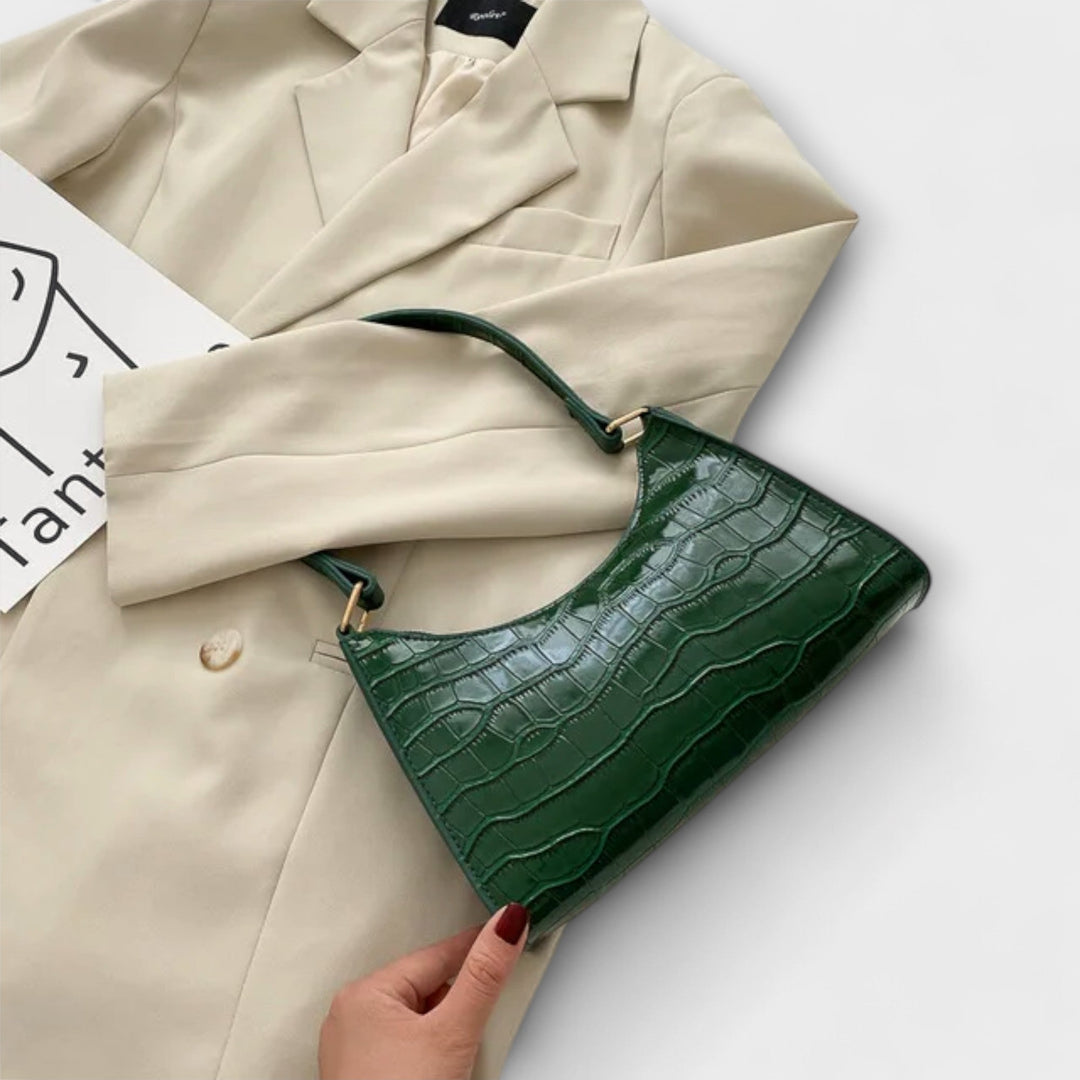 Heidi-Mode | Glänzende Lederhandtasche