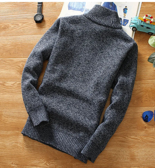 Heidi | Grob gestrickter Pullover mit Reißverschluss