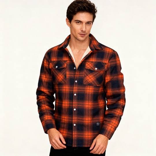 Heidi-Mode | Fleecegefütterte Karierte Jacke – Warm & Stilvoll