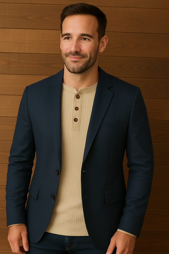 Heidi-Mode | Shirt Waffelstruktur Herren T-Shirt