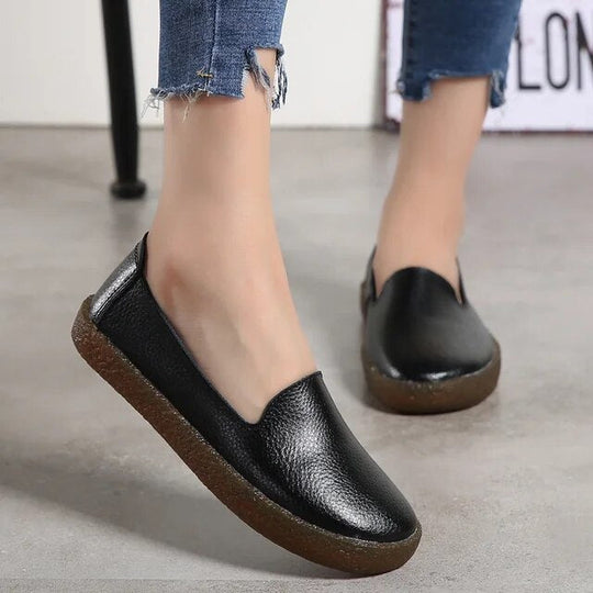 stylische Leder-Loafer