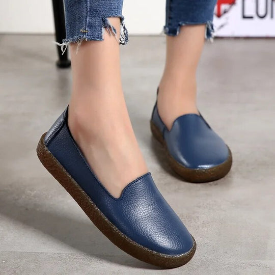 stylische Leder-Loafer